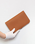 Hermes Dogon Wallet in Gold Togo, back view